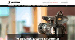 Desktop Screenshot of camrent.se